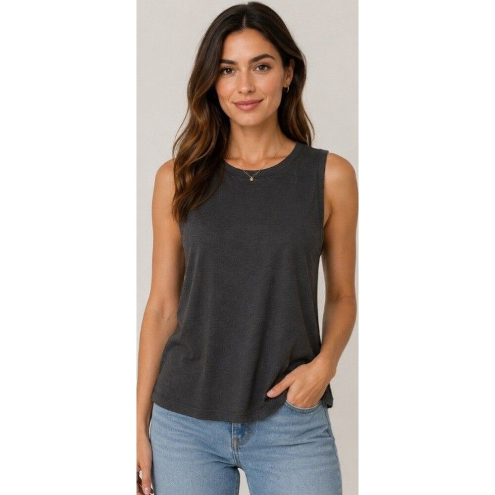 OLD NAVY Active Womens Shirt Cloudmotion Go-Dry Dark Gray Sz Small